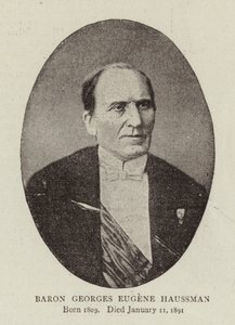 Baron Georges Eugene Haussmann av English Photographer