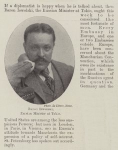 Baron Iswolski, russisk minister i Tokio av English Photographer