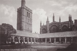 Bell Tower and Cloisters, New College, Oxford av English Photographer