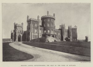 Belvoir Castle, Leicestershire, setet til hertugen av Rutland av English Photographer