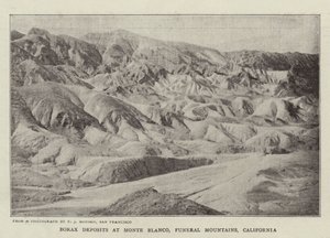 Boraksforekomster i Monte Blanco, Funeral Mountains, California av English Photographer