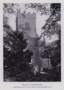 Boulge Churchyard (s/hvitt bilde) av English Photographer