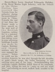 Brevet-major L S T Halliday, tildelt VC for gallanteri i Peking av English Photographer