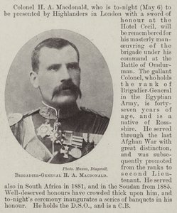 Brigadegeneral HA Macdonald av English Photographer