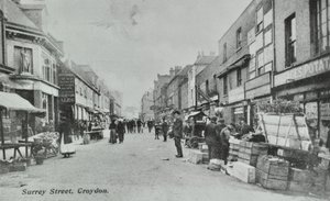 Britannia, Surrey Street, Croydon: gatemarked, 1890 av English Photographer