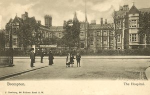 Brompton Hospital, London (s/hvitt bilde) av English Photographer