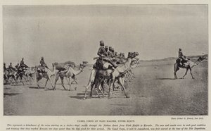Camel Corps ved Wadi Halfeh, Øvre Egypt av English Photographer