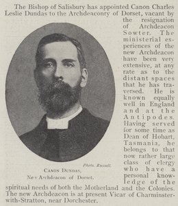 Canon Dundas, ny erkediakon av Dorset av English Photographer