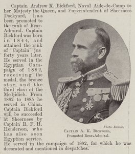 Kaptein AK Bickford, forfremmet kontreadmiral av English Photographer