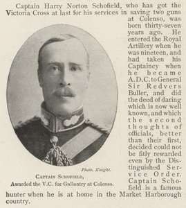 Kaptein Schofield, tildelt VC for gallanteri på Colenso av English Photographer