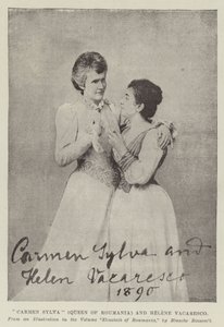 Carmen Sylva (dronning av Roumania) og Helene Vacaresco av English Photographer