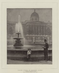 Fanget fiske i bevarte farvann, en tragedie på Trafalgar Square av English Photographer