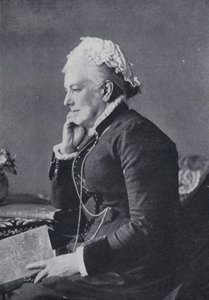 Charlotte Mary Yonge (s/hvitt bilde) av English Photographer