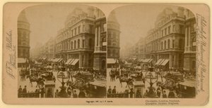 Cheapside, London; stereoskopisk bilde av English Photographer