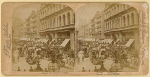 Cheapside, London; stereoskopisk bilde av English Photographer