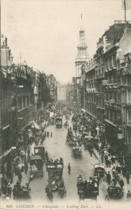 Cheapside ser øst, London av English Photographer