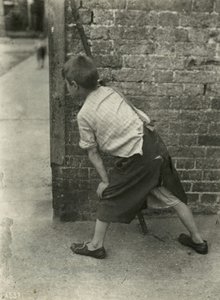 Barnefattigdom, London av English Photographer