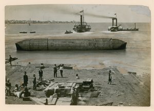Cleopatras Needle forlater Alexandria av English Photographer