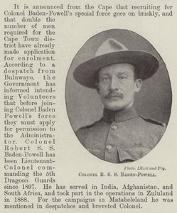 Oberst R S S Baden-Powell av English Photographer