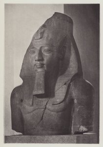 Kolossalt hode av Rameses II (s/h-bilde) av English Photographer