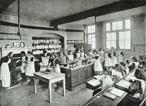 Matlagingskurs, 1896 av English Photographer