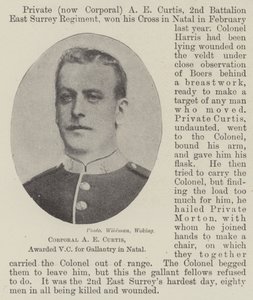 Korporal AE Curtis, tildelt VC for gallanteri i Natal av English Photographer