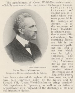 Grev Wolff-Metternich, potensiell tysk ambassadør i Storbritannia av English Photographer