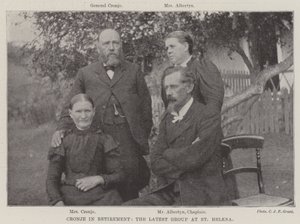 Cronje i pensjonisttilværelse, den siste gruppen på St. Helena av English Photographer