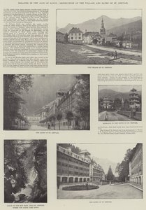 Katastrofe i Alpene i Savoy, ødeleggelse av landsbyen og badene i St. Gervais