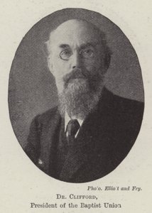 Dr Clifford, president for baptistunionen av English Photographer