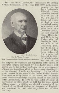 Dr J Ward Cousins, ny president i British Medical Association av English Photographer