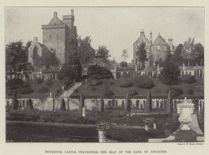 Drummond Castle, Perthshire, setet til jarlen av Ancaster av English Photographer