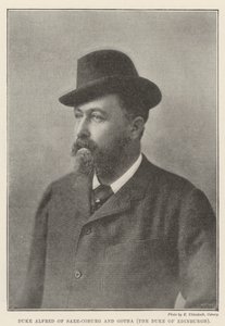 hertug Alfred av Saxe-Coburg og Gotha, hertugen av Edinburgh av English Photographer