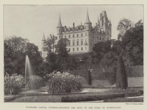 Dunrobin Castle, Sutherlandshire, setet til hertugen av Sutherland av English Photographer