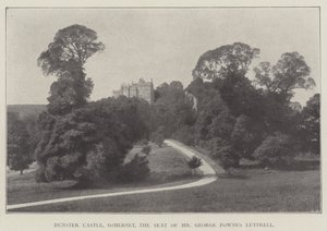 Dunster Castle, Somerset, setet til Mr George Fownes Luttrell av English Photographer