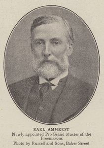 Earl Amherst av English Photographer