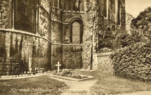 Edith Cavells grav, Norwich Cathedral, Norfolk av English Photographer