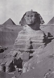 Egypt: The Sphynx (s/hvitt bilde) av English Photographer