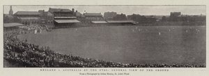 England mot Australia på Oval, General View of the Ground av English Photographer