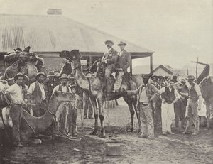 Utstyrer en prospekteringsfest, Coolgardie, Western Australia av English Photographer