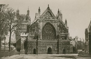 Exeter katedral, vestfronten av English Photographer