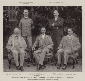 Bekjempelse av pesten i India, General Gatacres Committee i Bombay av English Photographer