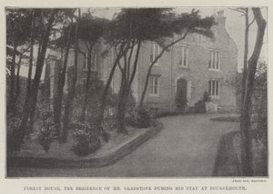 Forest House, residensen til Mr Gladstone under hans opphold i Bournemouth av English Photographer