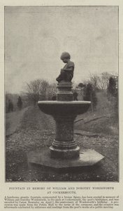 Fontene til minne om William og Dorothy Wordsworth i Cockermouth av English Photographer