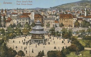 Franz Josef Park, Sarajevo (fargebilde) av English Photographer