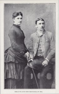Frederick Delius og moren hans i 1884 av English Photographer