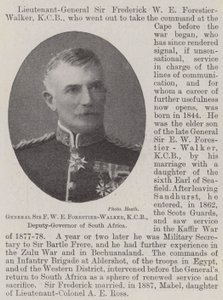 General Sir F W E Forestier-Walker, KCB, viseguvernør i Sør-Afrika