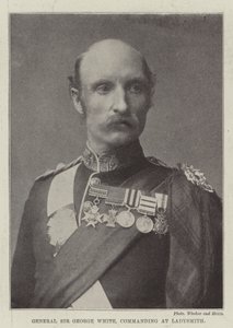 General Sir George White, kommanderende ved Ladysmith av English Photographer