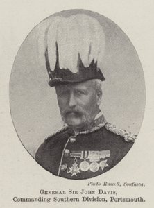 General Sir John Davis, kommanderende Southern Division, Portsmouth av English Photographer