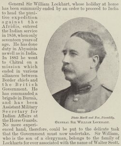 General Sir William Lockhart av English Photographer